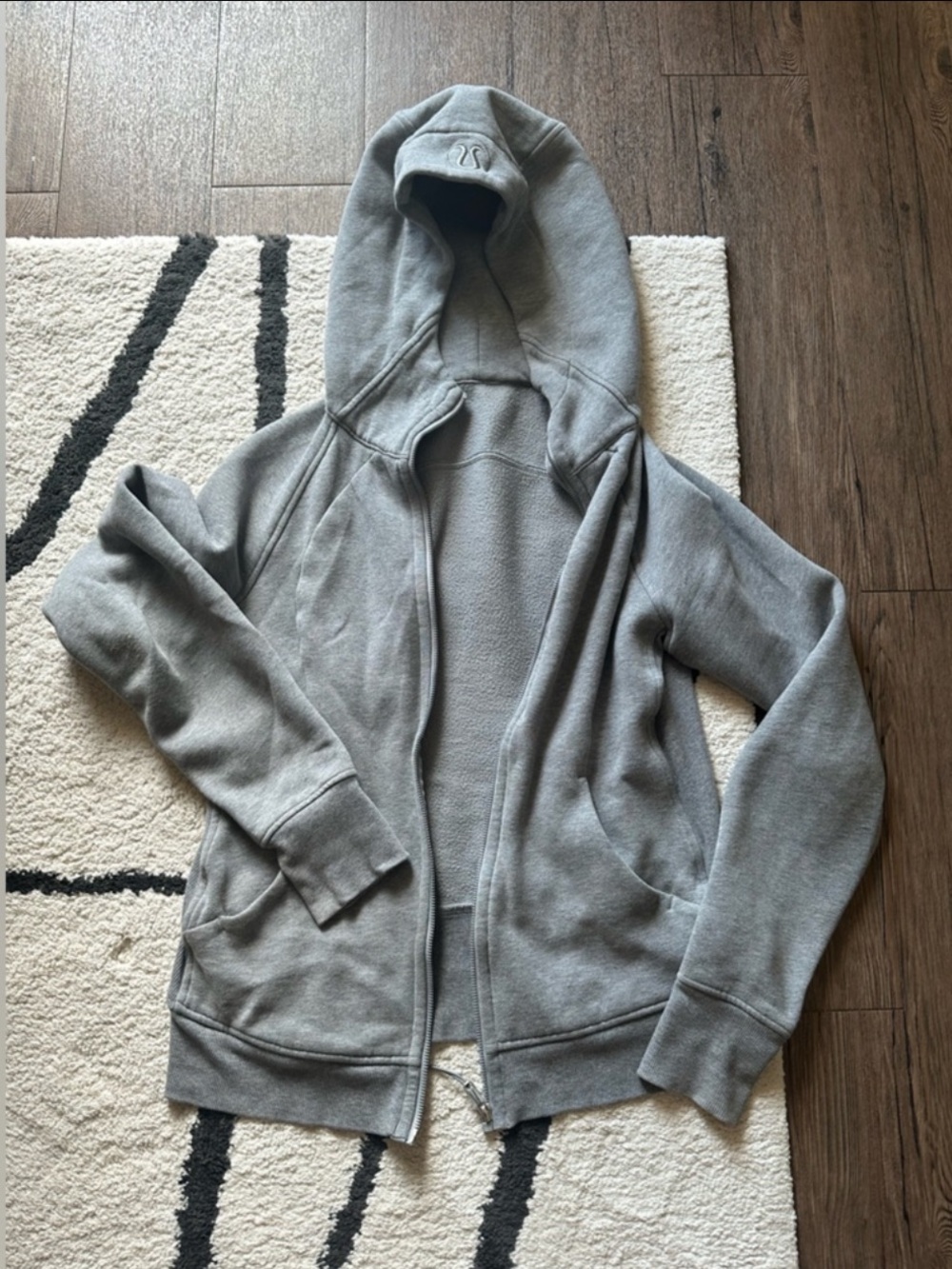 Lululemon Gray Zip Up Hoodie